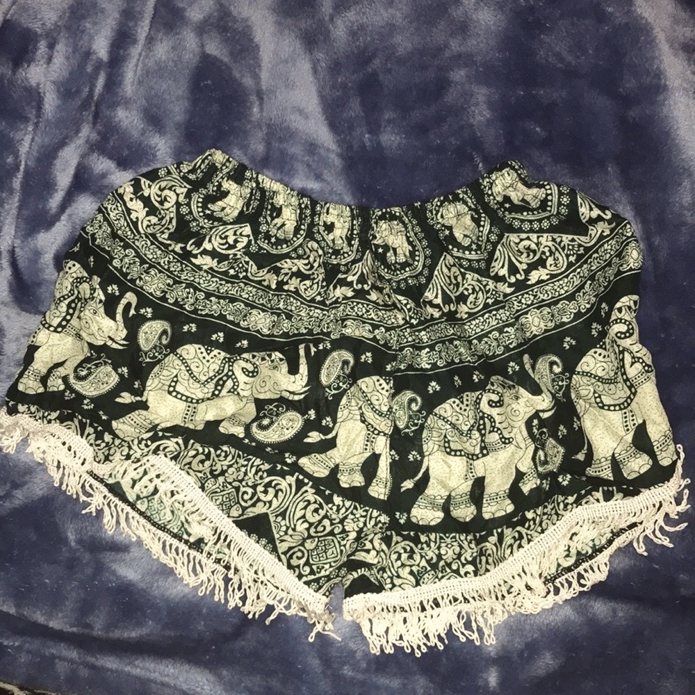 Elephant Print Shorts